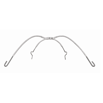 Facebow Platic Coated (Hvit) Short