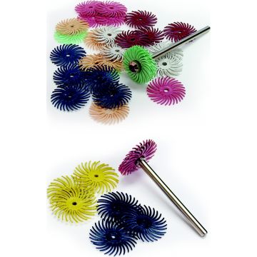 Lukadent Polerskive kit inkl mandrill. Ø14 - 6 x 6 stk 