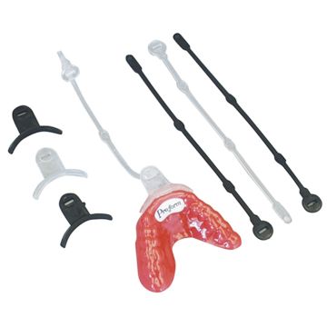 Keystone Mouthguard Straps Black - 12 stk 