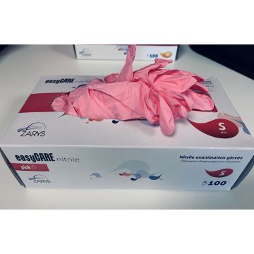 Nitril latexfrie, pudderfrie hansker rosa