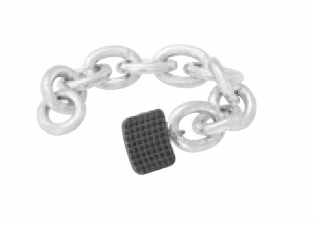 Eruption Appliance Rectangular - Sølv lenke