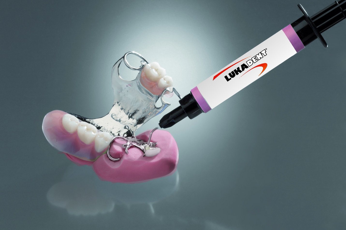 LUKAFix-Kit, color pink (3x3gr. Syringe, incl. tips)