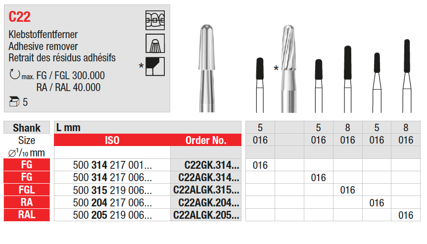 Adhesive remover C22