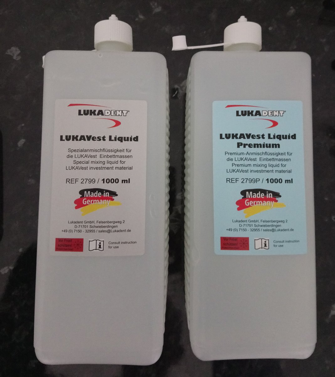 LUKAVest Mixing Liquid for Investment, 1000ml